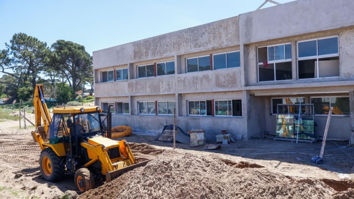 Avanza la construcción de la nueva Escuela Secundaria N° 5 en Villa Gesell