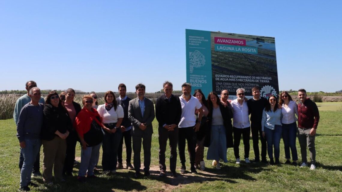 Avanza la obra que transforma la Laguna “La Rosita” y potencia a Castelli