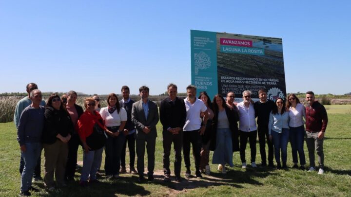 Avanza la obra que transforma la Laguna “La Rosita” y potencia a Castelli