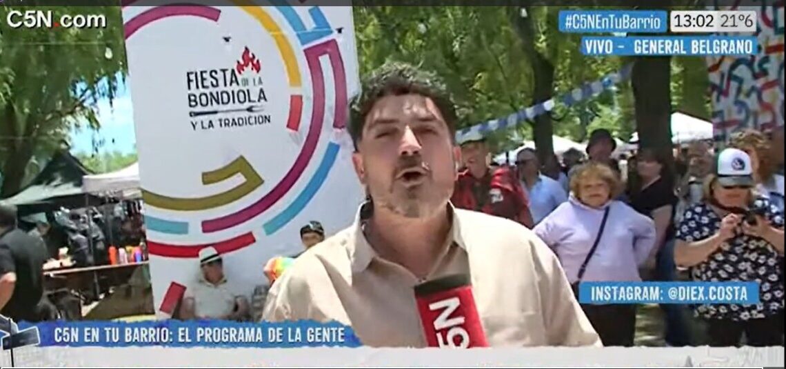 El programa más visto dijo presente: Diego Costa y C5N En tu Barrio la rompieron en la Fiesta de la Bondiola