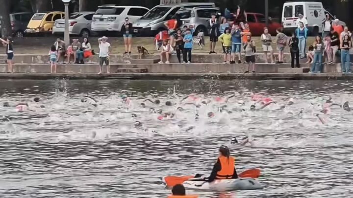 Chascomús, protagonista del inicio del circuito de aguas abiertas