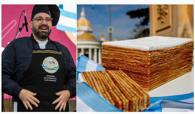 La Torta Argentina: el postre patriótico de 25 capas que nació en Dolores y tiene a Betular como embajador