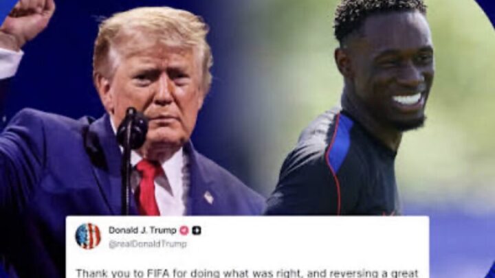Trump agradeció a la FIFA por levantar la suspensión de Balogun