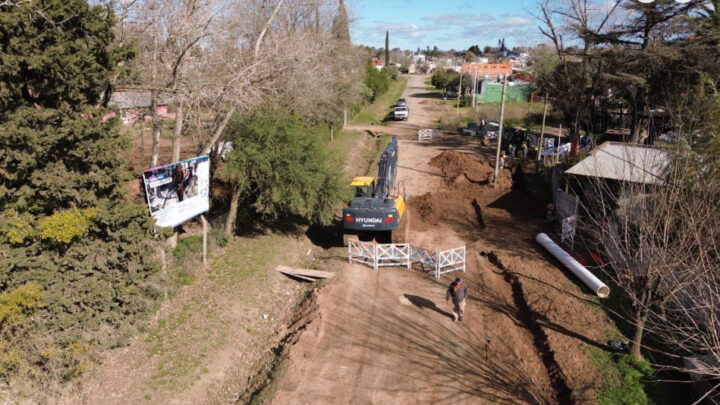 Avanza la obra de la cloaca máxima en Chascomús