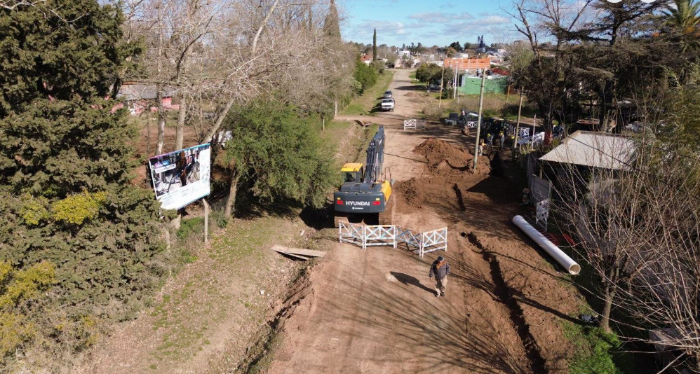 Avanza la obra de la cloaca máxima en Chascomús