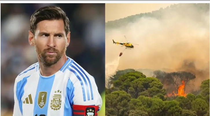 Messi donó €80.000 para reconstruir una zona de España arrasada por los incendios forestales