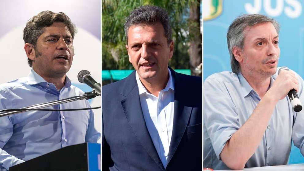 Así fue la cumbre peronista entre Axel Kicillof, Sergio Massa y Máximo Kirchner